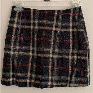 Korean plaid mini skirt